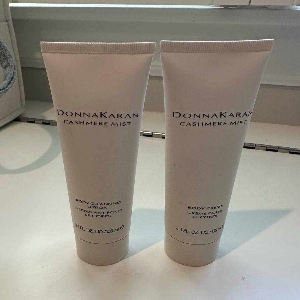 Donna Karan cashmere mist body creme and body lotion, 3.4 oz